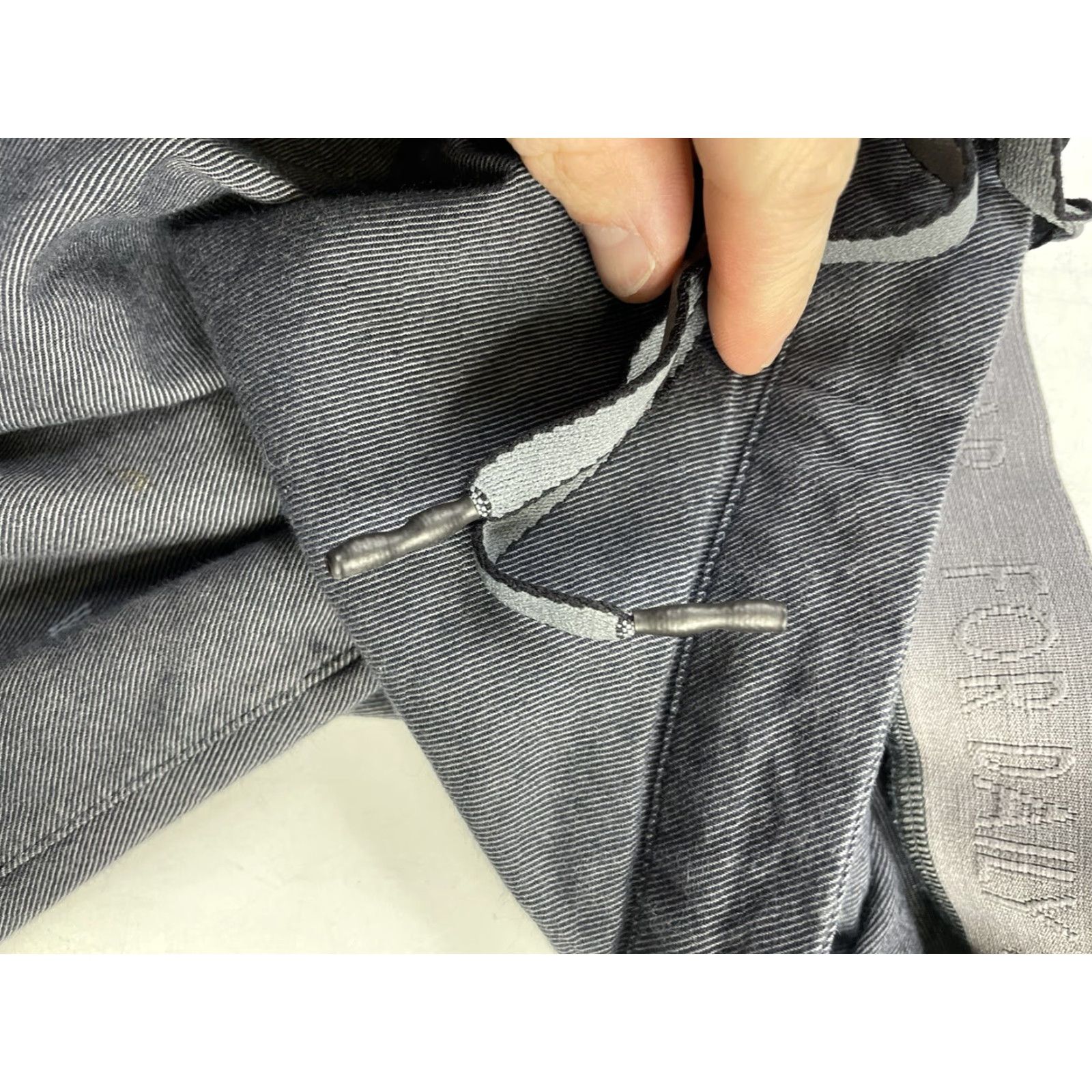 Vintage Mack Weldon Jogger Pants Men's L Gray Drawstring Stretch Cotton Daily Wear Athletic Tapered Pants Size US 33 - 4 Thumbnail