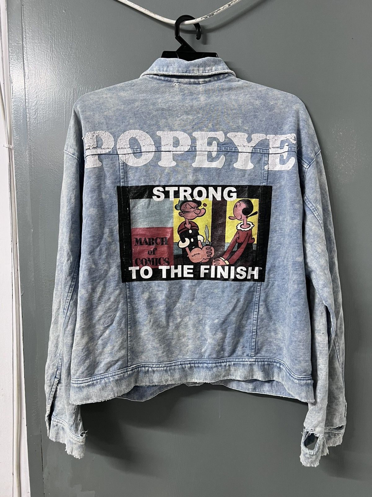 Vintage THRASHED FADED BUTTON UP POPEYE Size US M / EU 48-50 / 2 - 1 Thumbnail