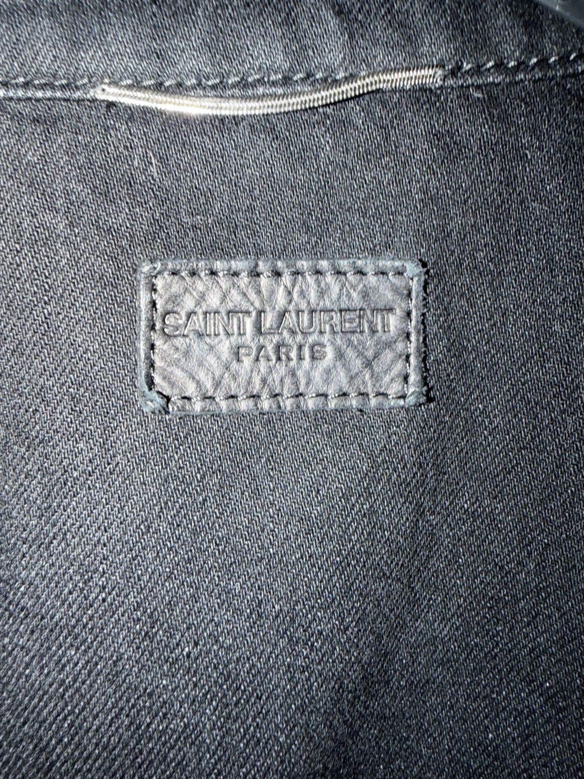Saint Laurent Paris Saint Laurent Paris Black Denim Trucker Jacket Size US M / EU 48-50 / 2 - 3 Thumbnail