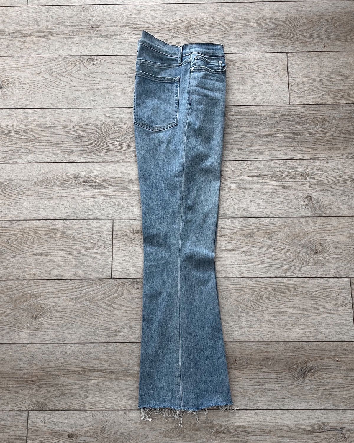 Frame Awesome Frame Vintage Wash Boot Cut Raw Hem Denim Jeans Size US 32 / EU 48 - 5 Thumbnail