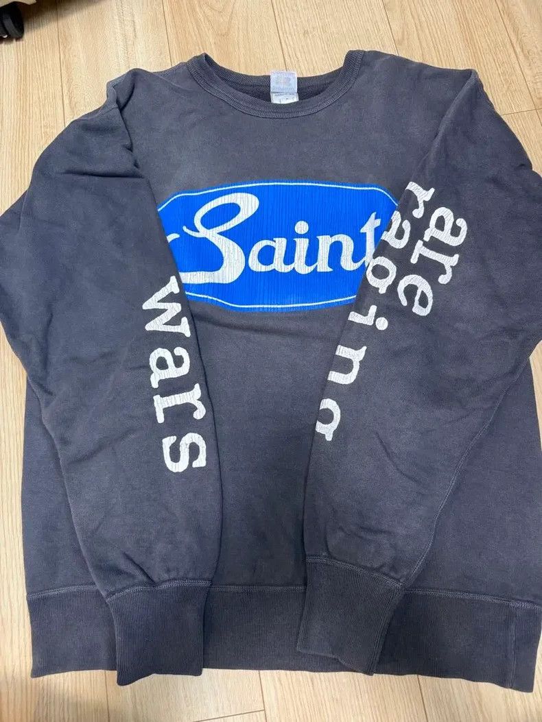 Saint Michael Saint Michael Round neck letter hoodie Size US L / EU 52-54 / 3 - 3 Thumbnail