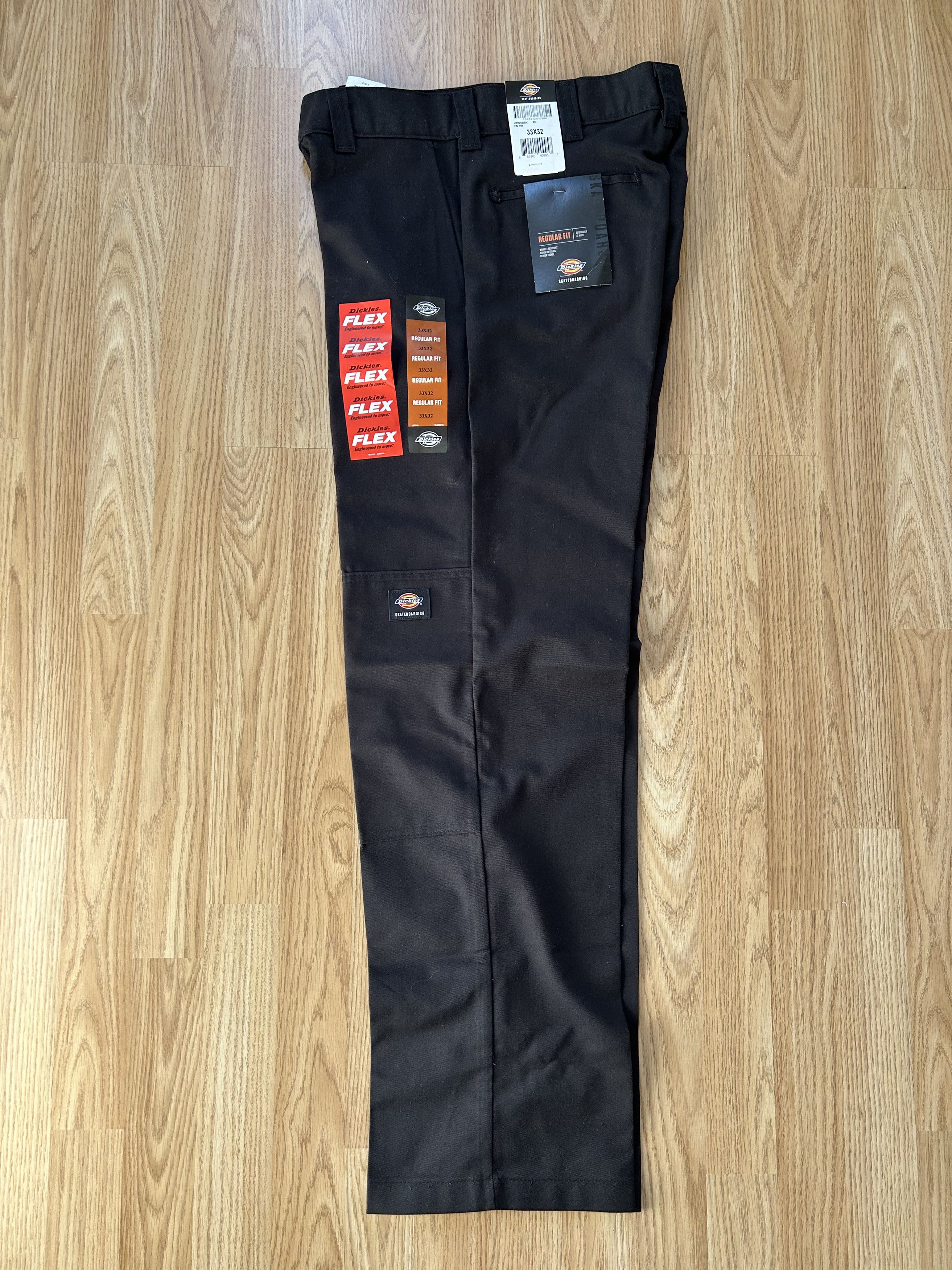 Dickies × Vintage Dickies Vintage Pleated Double Knee Pants - Black Size US 33 - 1 Thumbnail