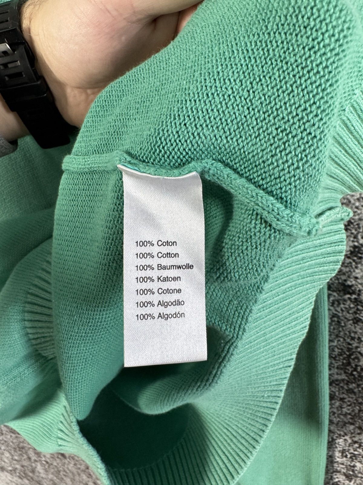 Lacoste Men’s Lacoste Vintage Washed V-Neck Sweater Pullover Size 5 Size US L / EU 52-54 / 3 - 9 Thumbnail