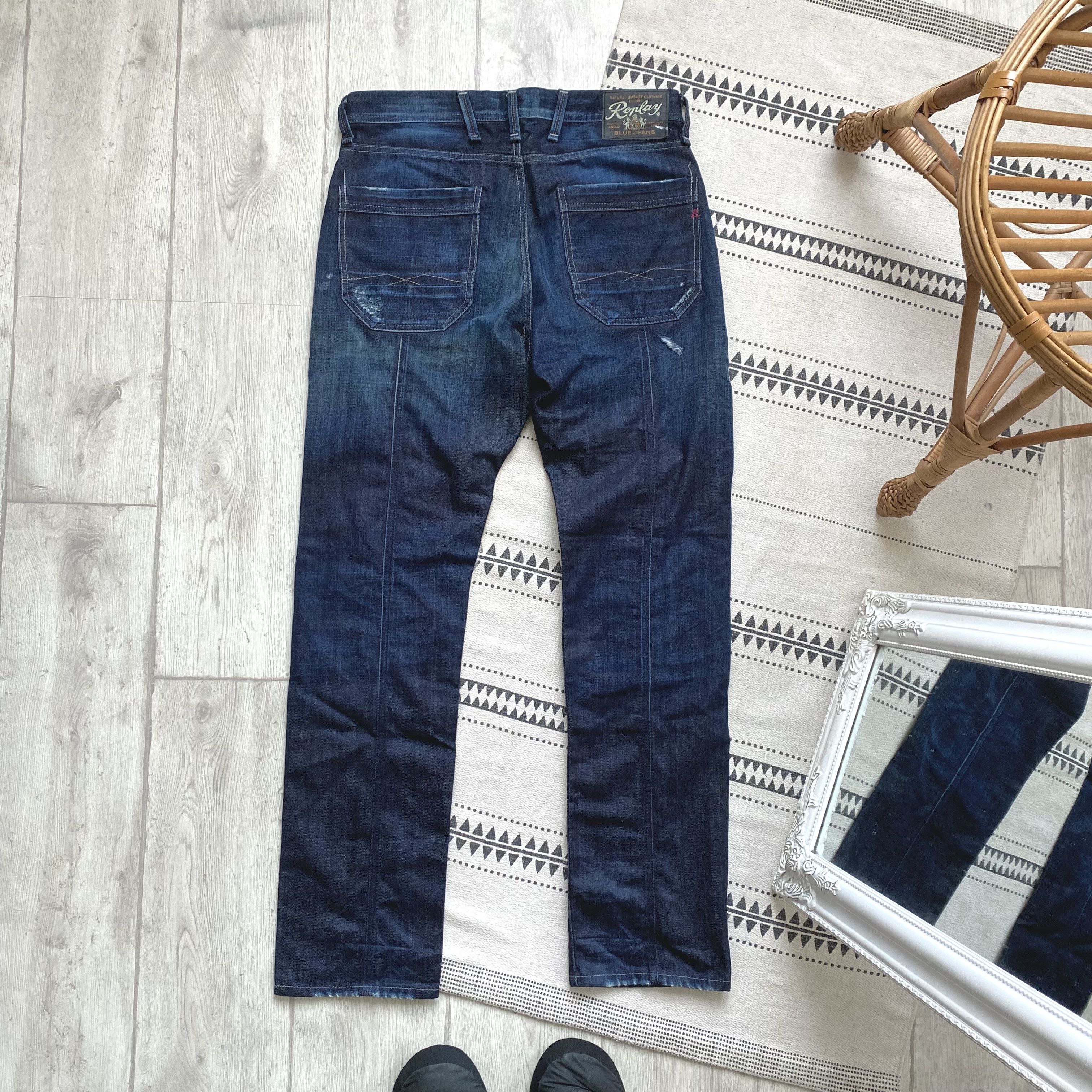 Replay Biker Style Jeans Replay Designer distresed denim pants Size US 32 / EU 48 - 10 Thumbnail