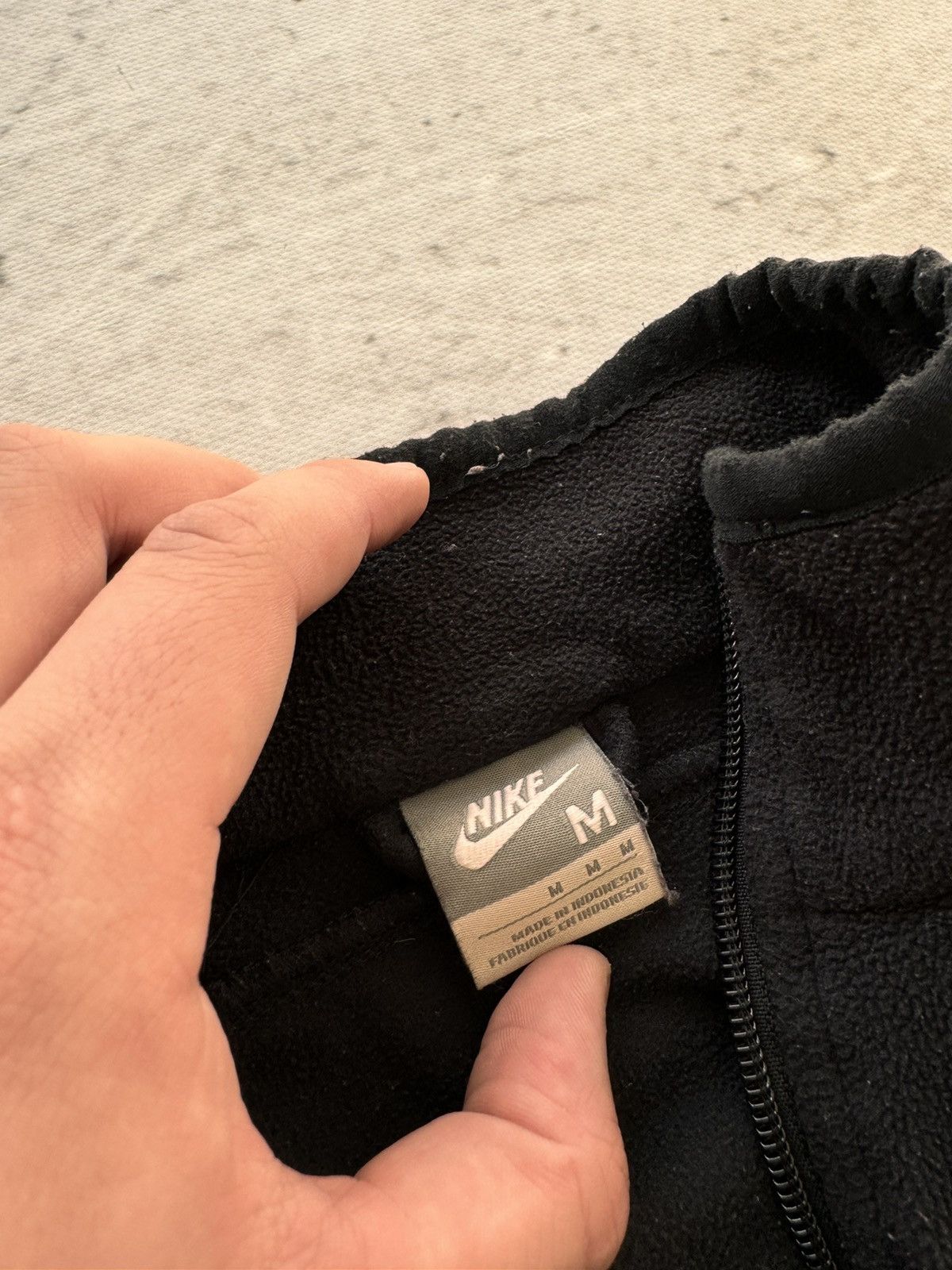 Nike × Vintage NIKE TEDDY FLEECE VINTAGE CENTER LOGO OVERSIZE BOXY HOODIE Size US M / EU 48-50 / 2 - 4 Thumbnail