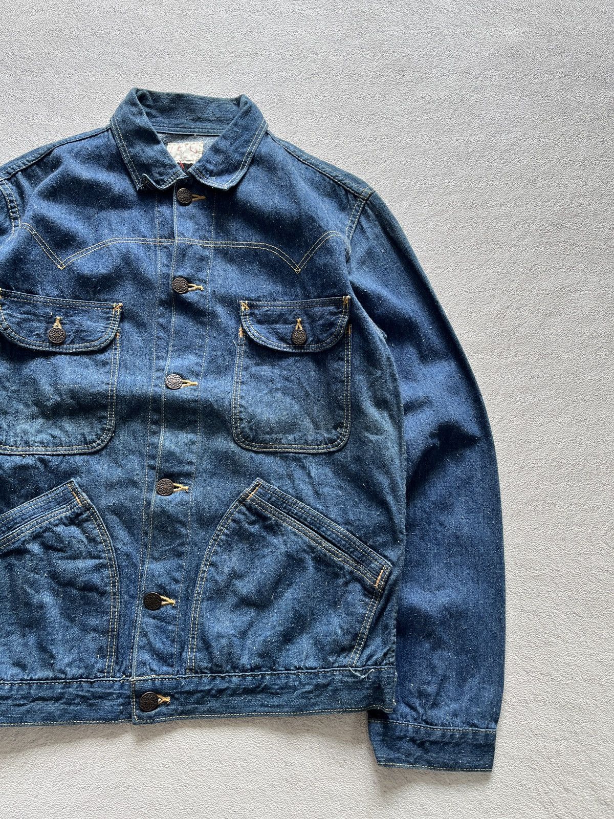 Orslow 70s Indigo - Western Denim Jacket Size US L / EU 52-54 / 3 - 2 Thumbnail