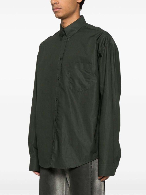 Balenciaga os11x0326 Shirt in Green Size US XL / EU 56 / 4 - 4 Thumbnail