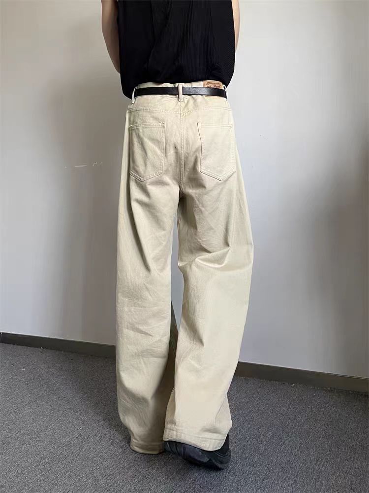 Japanese Brand × Vintage Khaki Loose Straight Leg Wide Leg Pants Size US 34 / EU 50 - 4 Thumbnail