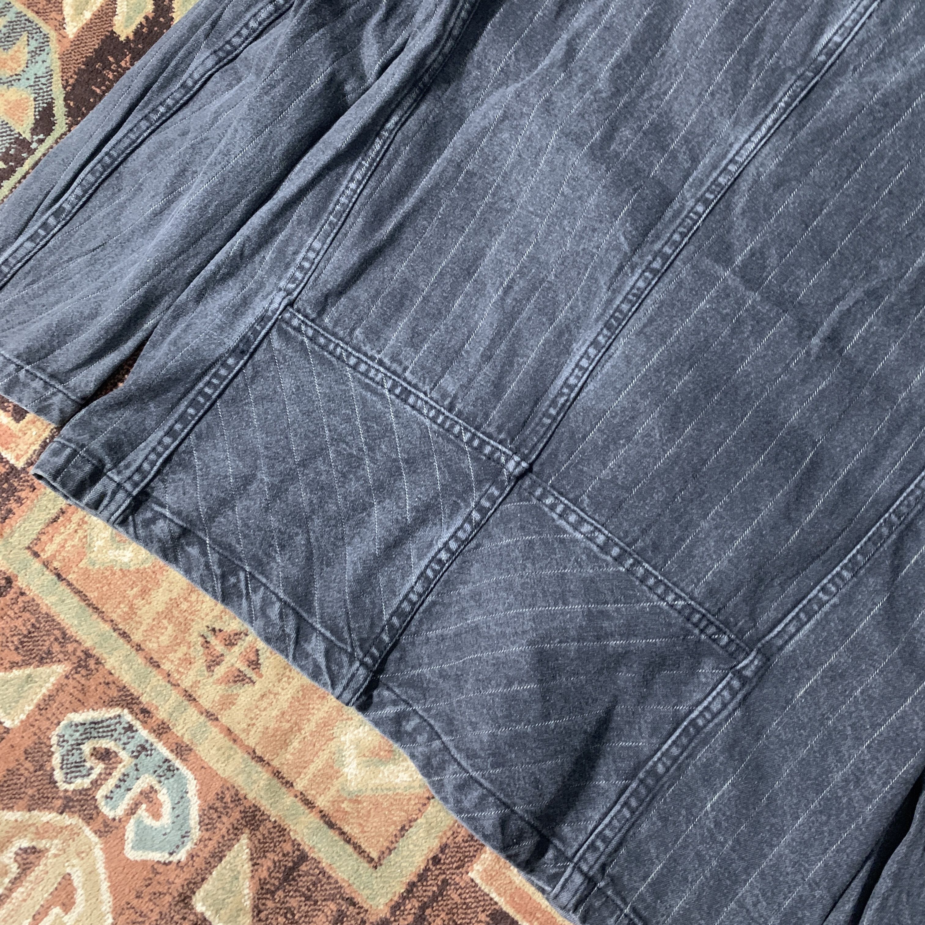 PPFM 2000s PPFM Japanese Chore Stripe Shawl Collar Button Jacket Size US M / EU 48-50 / 2 - 4 Thumbnail