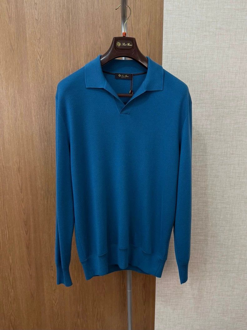 Loro Piana Loro Piana Wish Wool Knit Polo Size US XL / EU 56 / 4 - 1 Thumbnail
