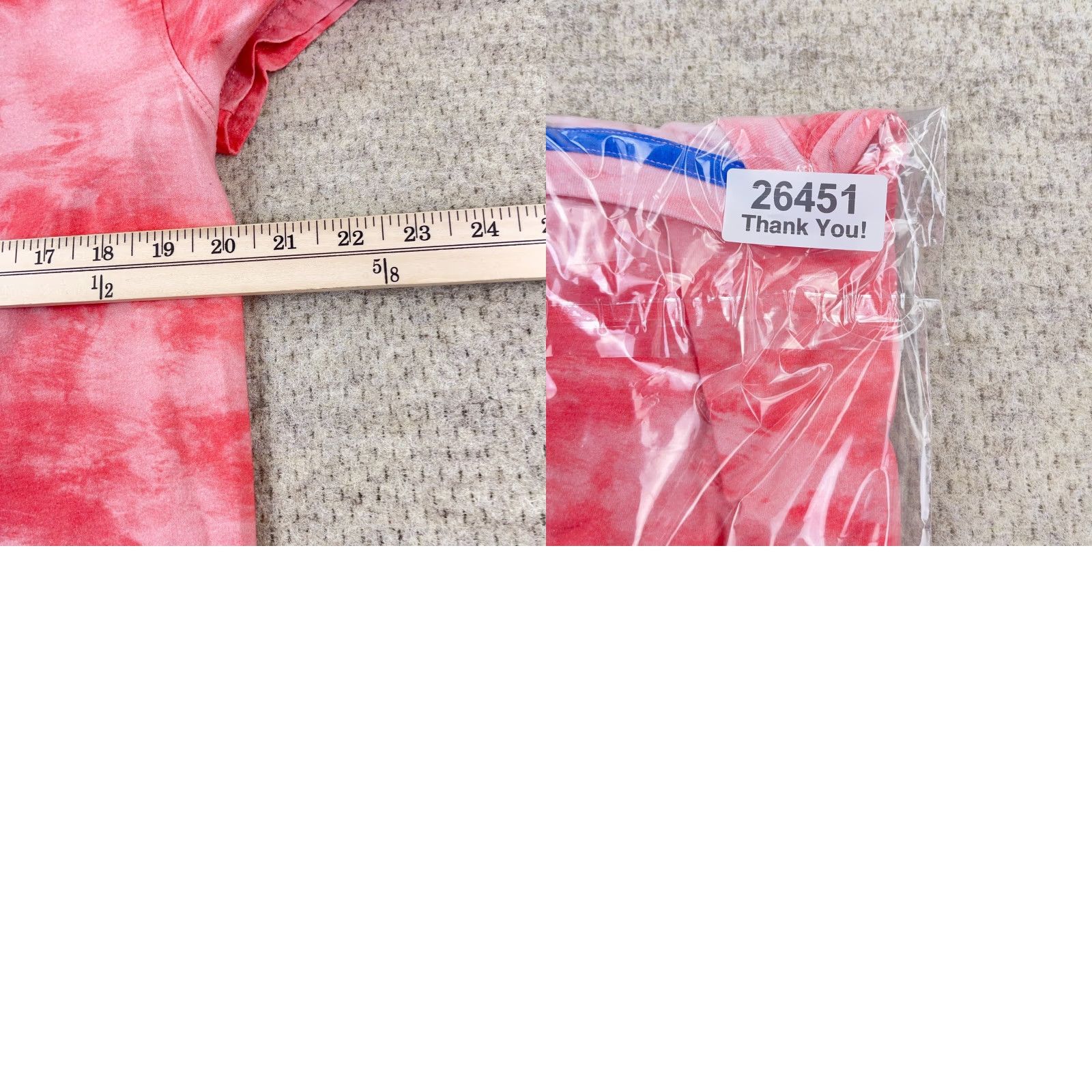 Chubbies Chubbies Shirt Men Large Pink Pocket Tee Tie Dye Cotton Regular Fit Preppy Adult Size US L / EU 52-54 / 3 - 8 Thumbnail