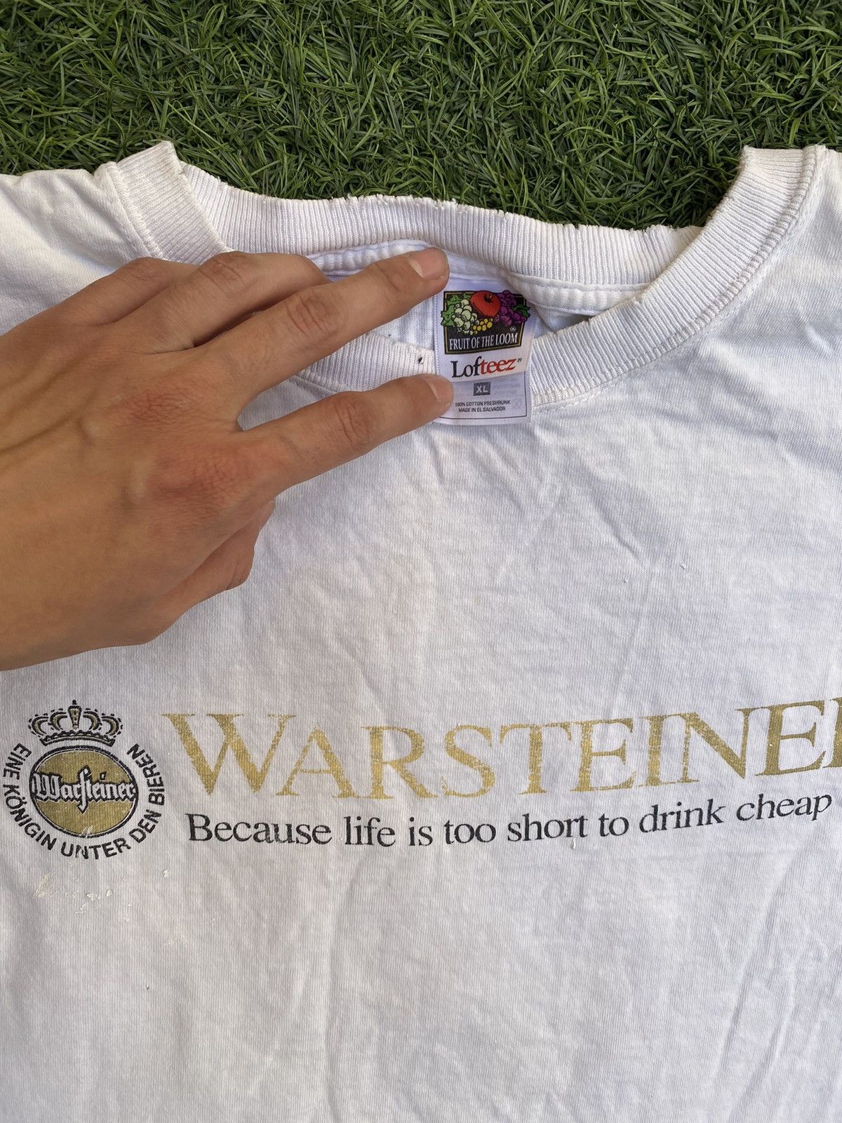 Vintage WARSTEINER BEER SHIRT 90s Size US L / EU 52-54 / 3 - 2 Thumbnail