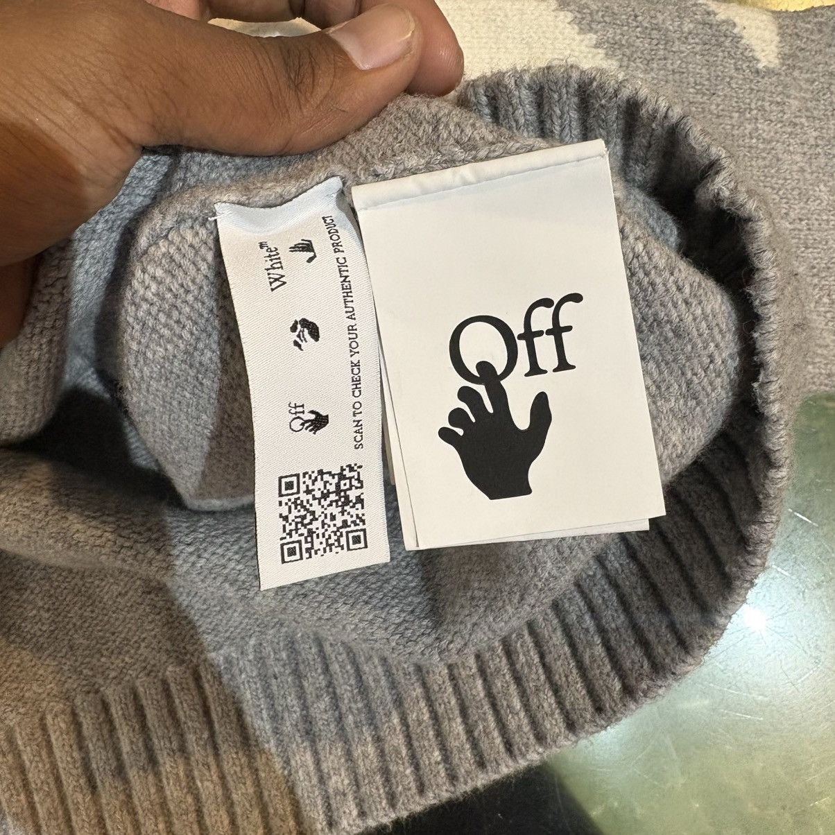 Off-White OFF WHITE LOGO KNITWEAR Size US M / EU 48-50 / 2 - 7 Thumbnail