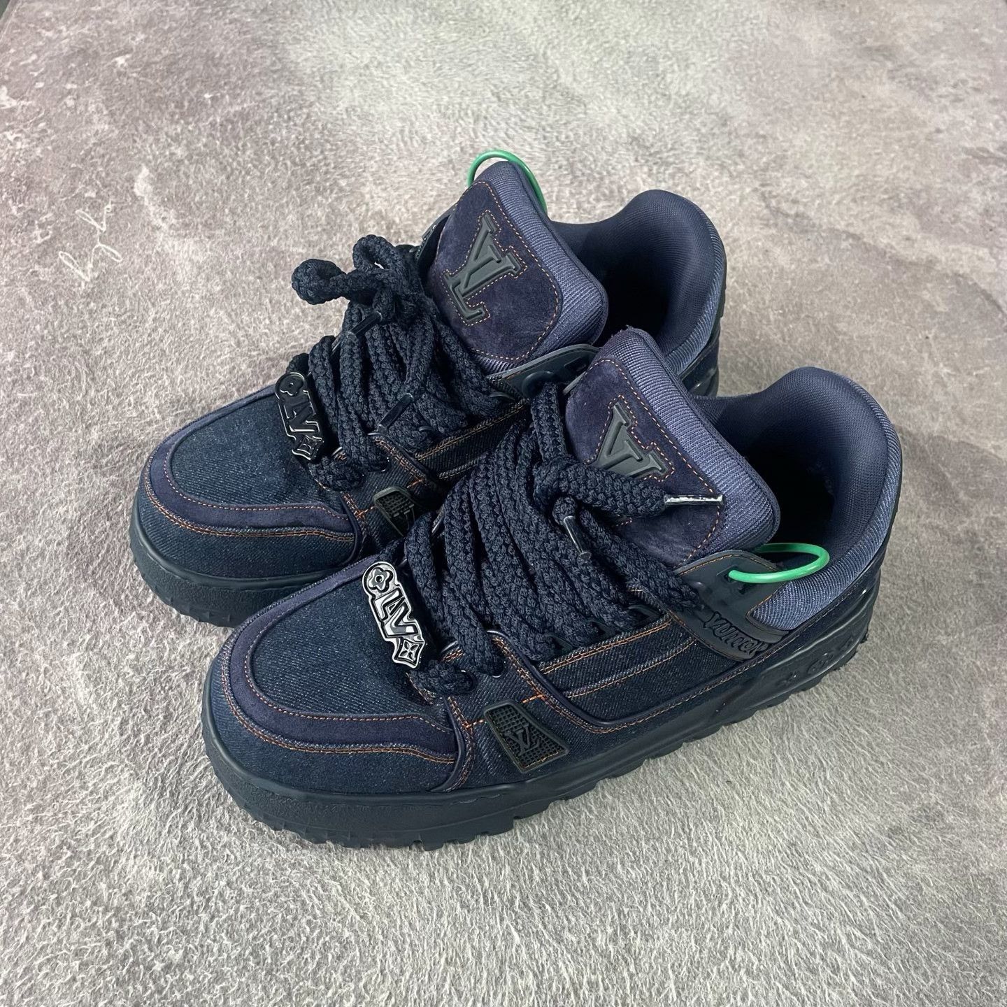 Louis Vuitton Louis Vuitton Training Denim Blue Lowtop Sneakers 42 Men Size US 9 / EU 42 - 1 Thumbnail