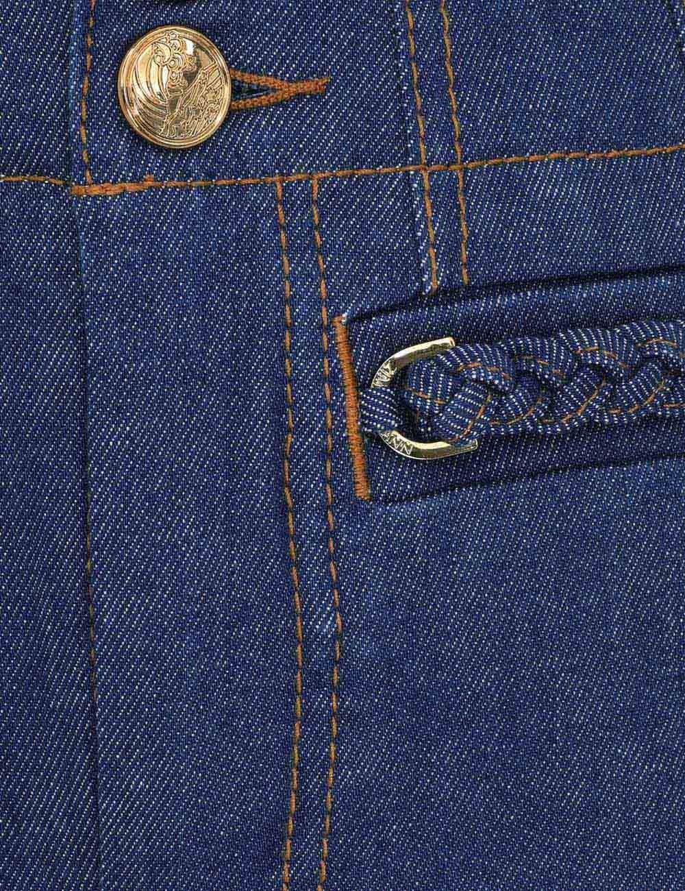 Zimmermann oc11z1025 Wylie Cropped Jeans in Blue Size 32" / US 10 / IT 46 - 6 Thumbnail