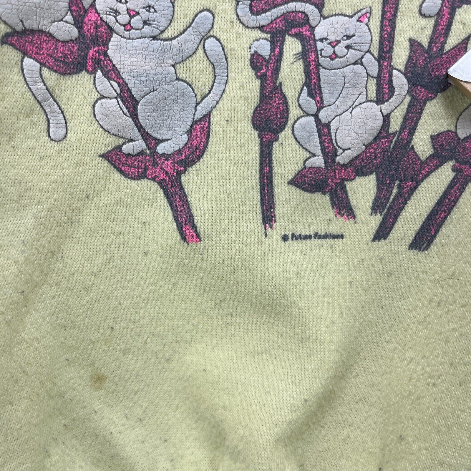 Vintage Vintage 90s Cat Art Cute Animal Nature Sweatshirt Large Size US L / EU 52-54 / 3 - 6 Thumbnail