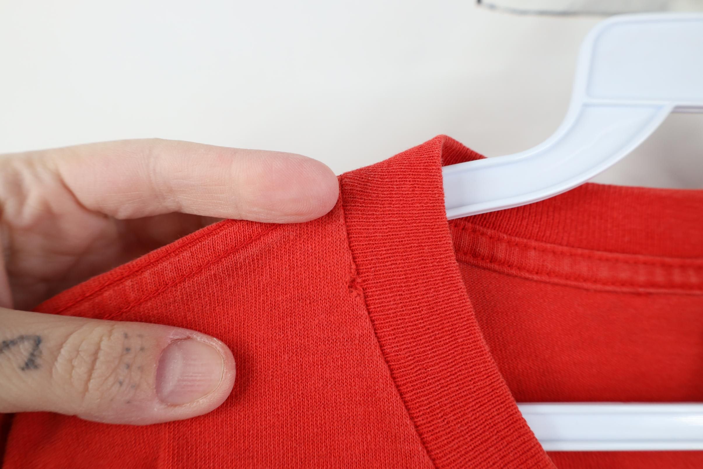 Nike Vintage 90s Nike Spell Short Sleeve T-Shirt Red Cotton USA Size US XL / EU 56 / 4 - 6 Thumbnail