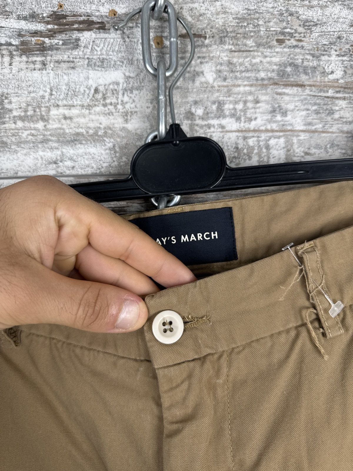A Day's March × Vintage Mens Vintage A Days March chinos pants casual brown luxury Size US 32 / EU 48 - 7 Thumbnail