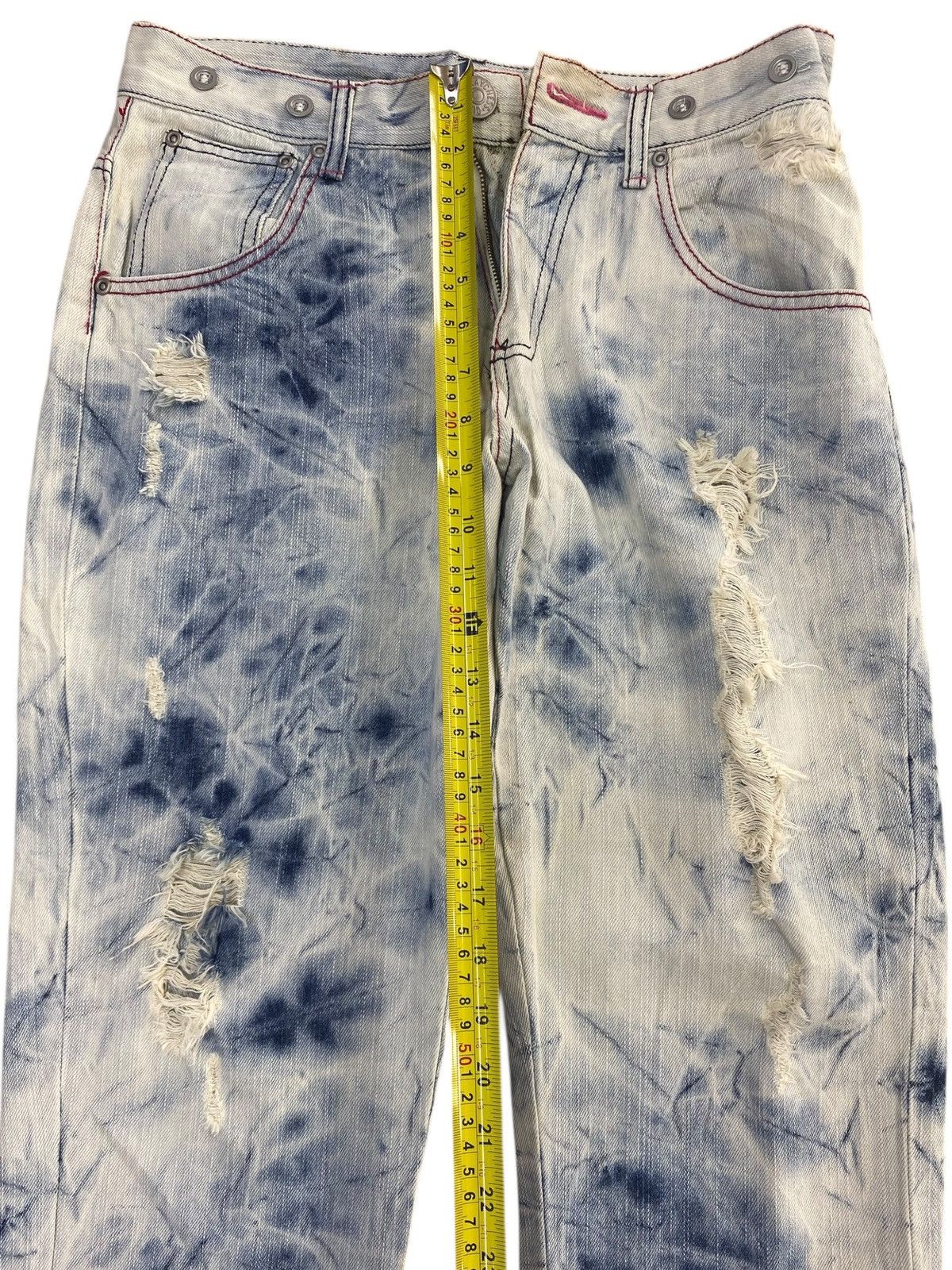 Japanese Brand Japanese Brand Tie Dye Wash Style Baggy Jeans Size US 30 / EU 46 - 6 Thumbnail