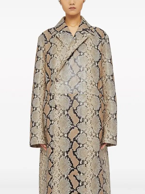 Jil Sander o1w1db10825 Long Coat in Multicolor Size M / US 6-8 / IT 42-44 - 5 Thumbnail