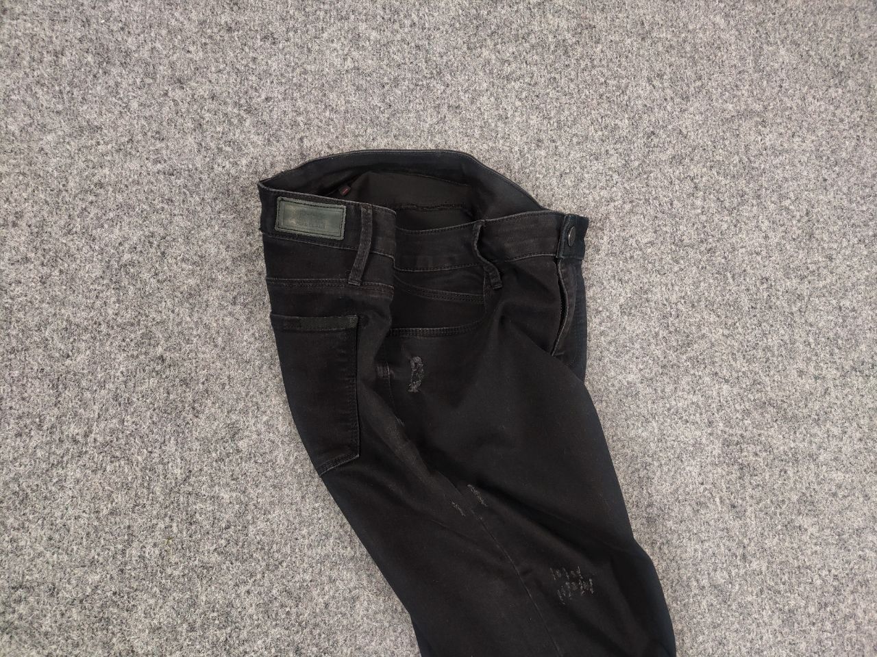 Rta Road To Awe RTA design Black Distressed denim Slim Fit Jeans Size 29" - 4 Thumbnail