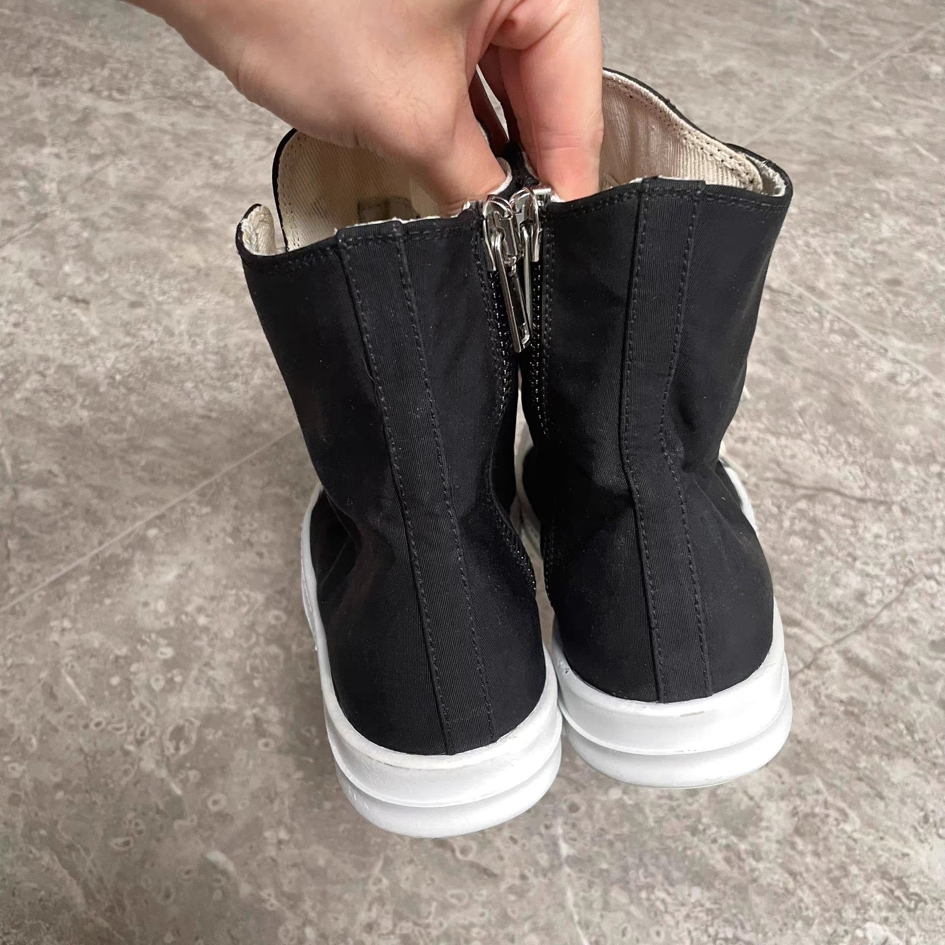Rick Owens Rick Owens RO Canvas High-Top Sneakers (No Box) Size US 6 / IT 36 - 4 Thumbnail