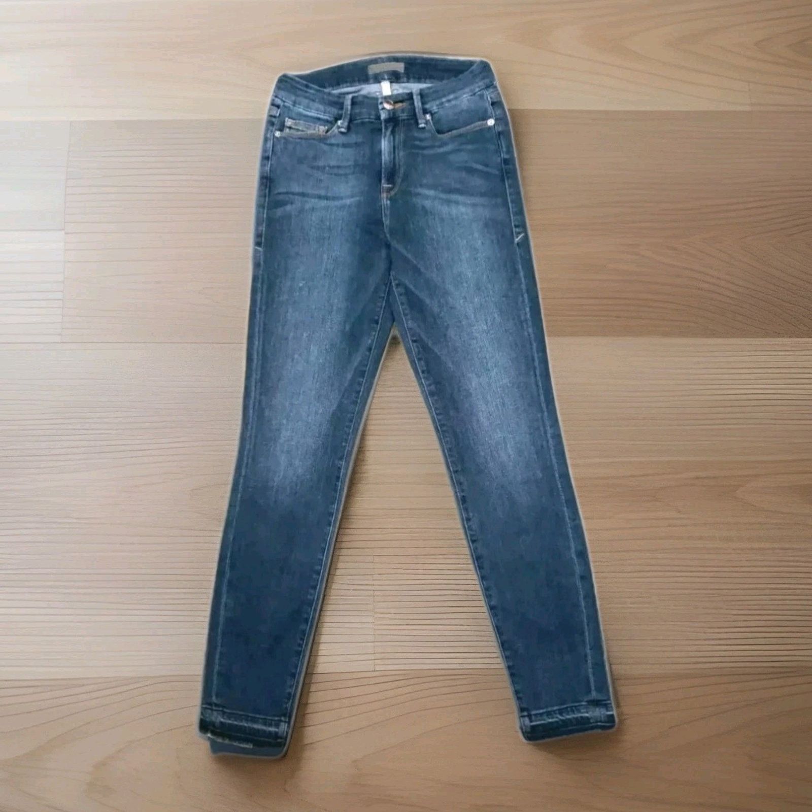 Good American Good American Good legs High-rise Blue Denim Released Hems Size 26" / US 2 / IT 38 - 3 Thumbnail