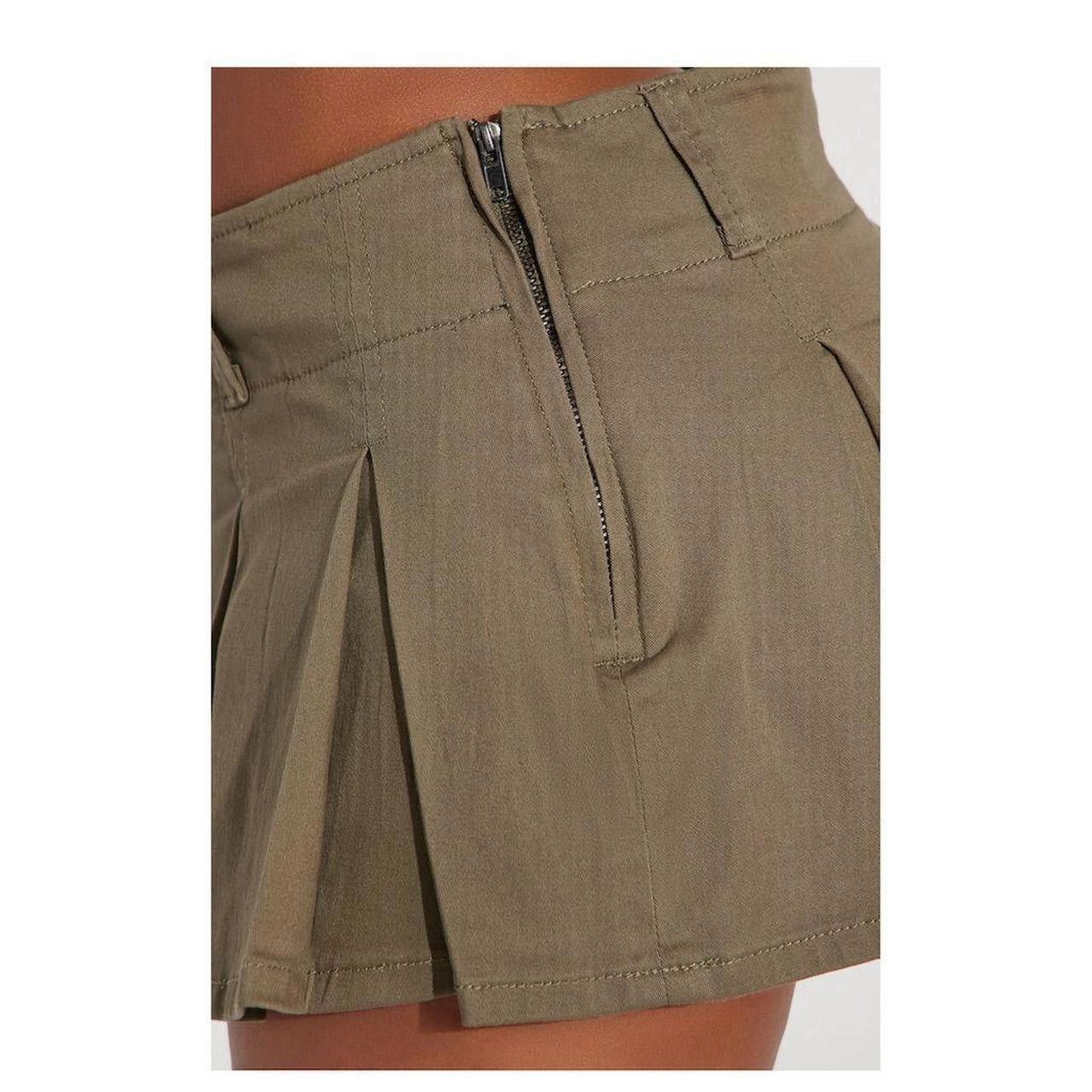 Fashion Nova Fashion Nova Women's Khaki Skirt Size 28" / US 6 / IT 42 - 3 Thumbnail
