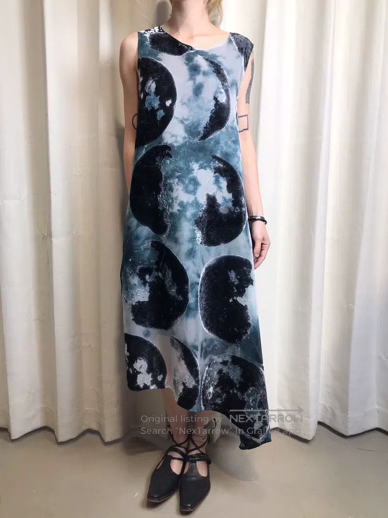 Yohji Yamamoto Yohji Yamamoto size 1 Dark Moon Flocked Dress Size S / US 4 / IT 40 - 3 Thumbnail