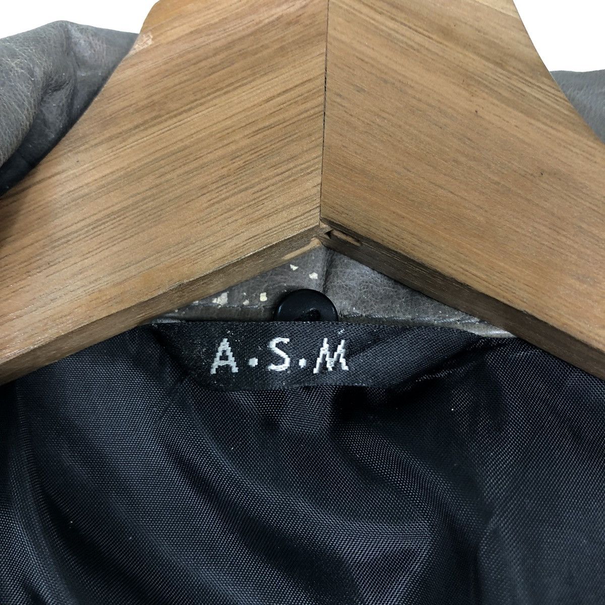 Japanese Brand 🔥Vintage Biker Jacket Leather ASM Japan Issey Miyake Size US M / EU 48-50 / 2 - 18 Thumbnail