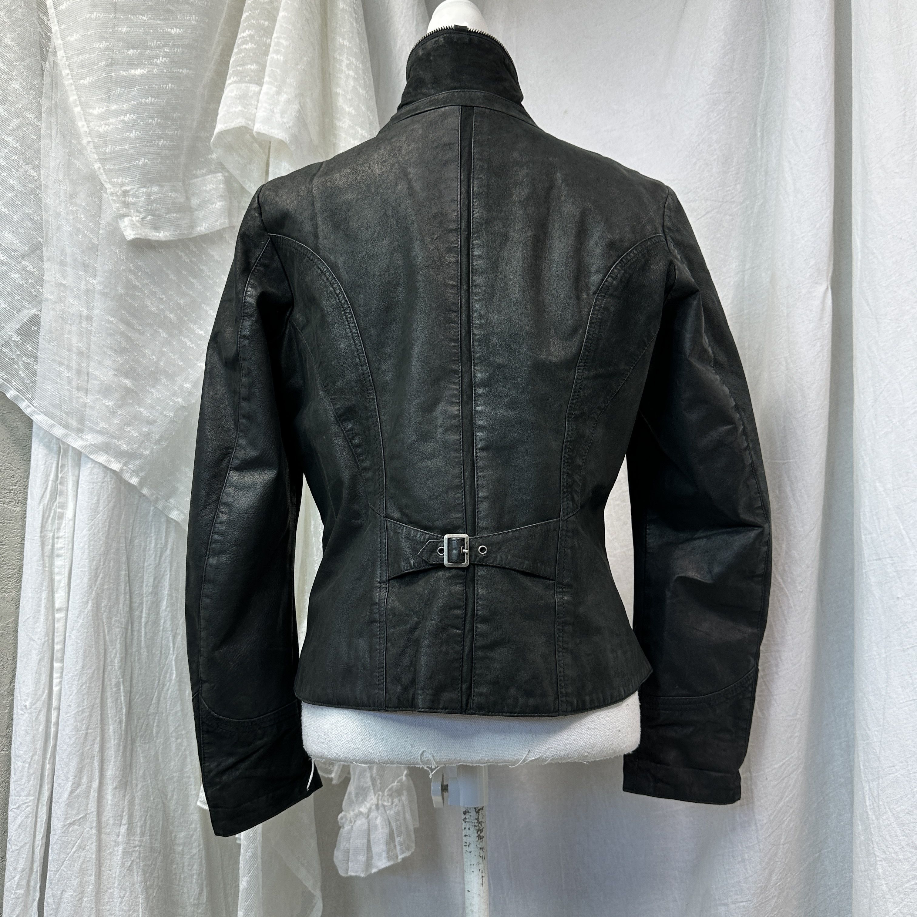 Vintage Vintage Avant Garde Leather Biker Moto Grunge Jacket 00s Size US M / EU 48-50 / 2 - 7 Thumbnail