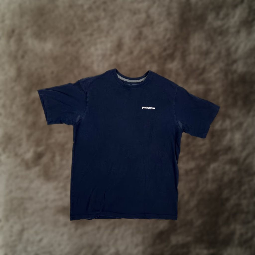 Patagonia Patagonia T-Shirt Men's P-6 Logo Responsibili-Tee Crew Neck Short Sleeve Size M Blue Size US M / EU 48-50 / 2 - 1 Thumbnail