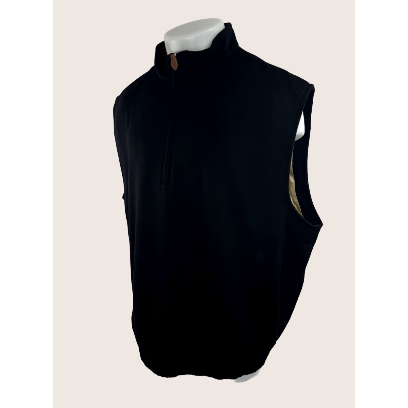 Peter Millar PETER MILLAR Vest Mens XL Black Lined Silk Cashmere / Silk Lining EXCELLENT Virtually Unworn Size US XL / EU 56 / 4 - 1 Thumbnail