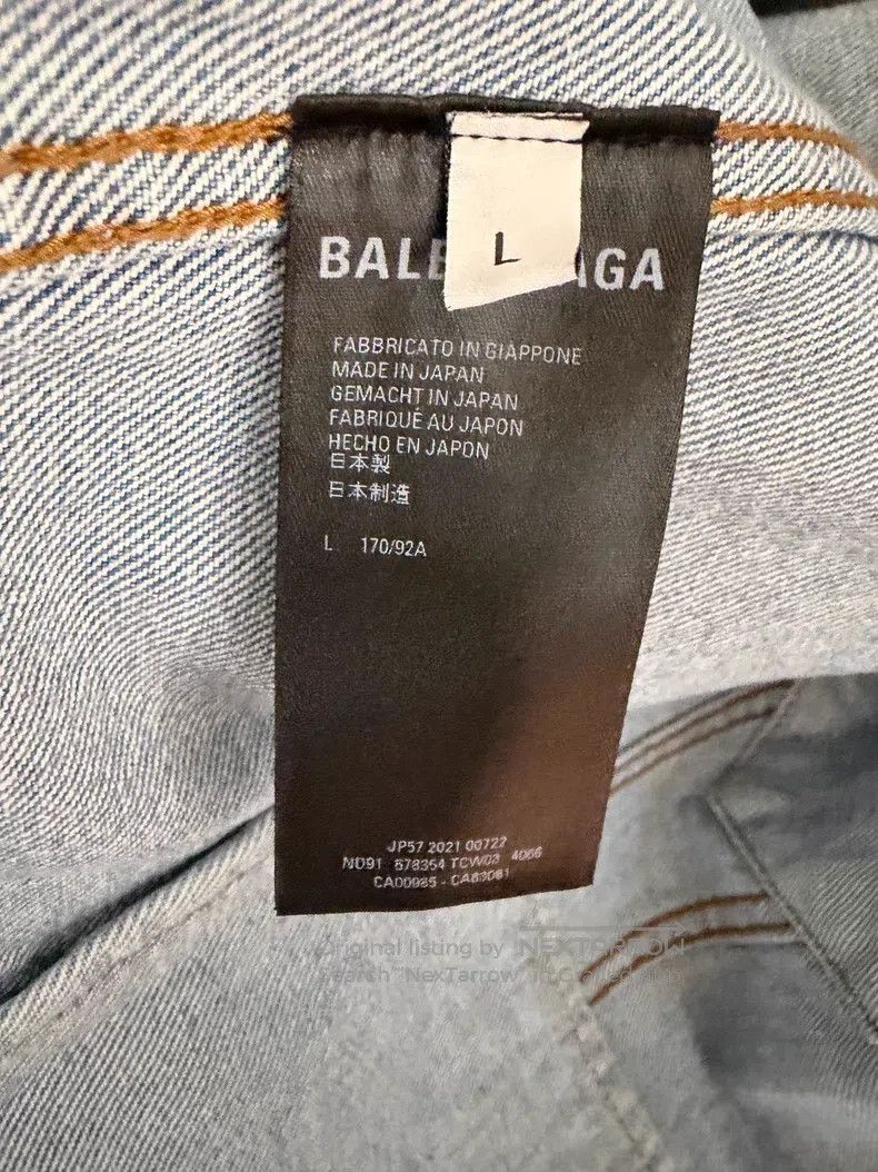 Balenciaga Balenciaga Spray-painted double B denim jacket Size US L / EU 52-54 / 3 - 4 Thumbnail