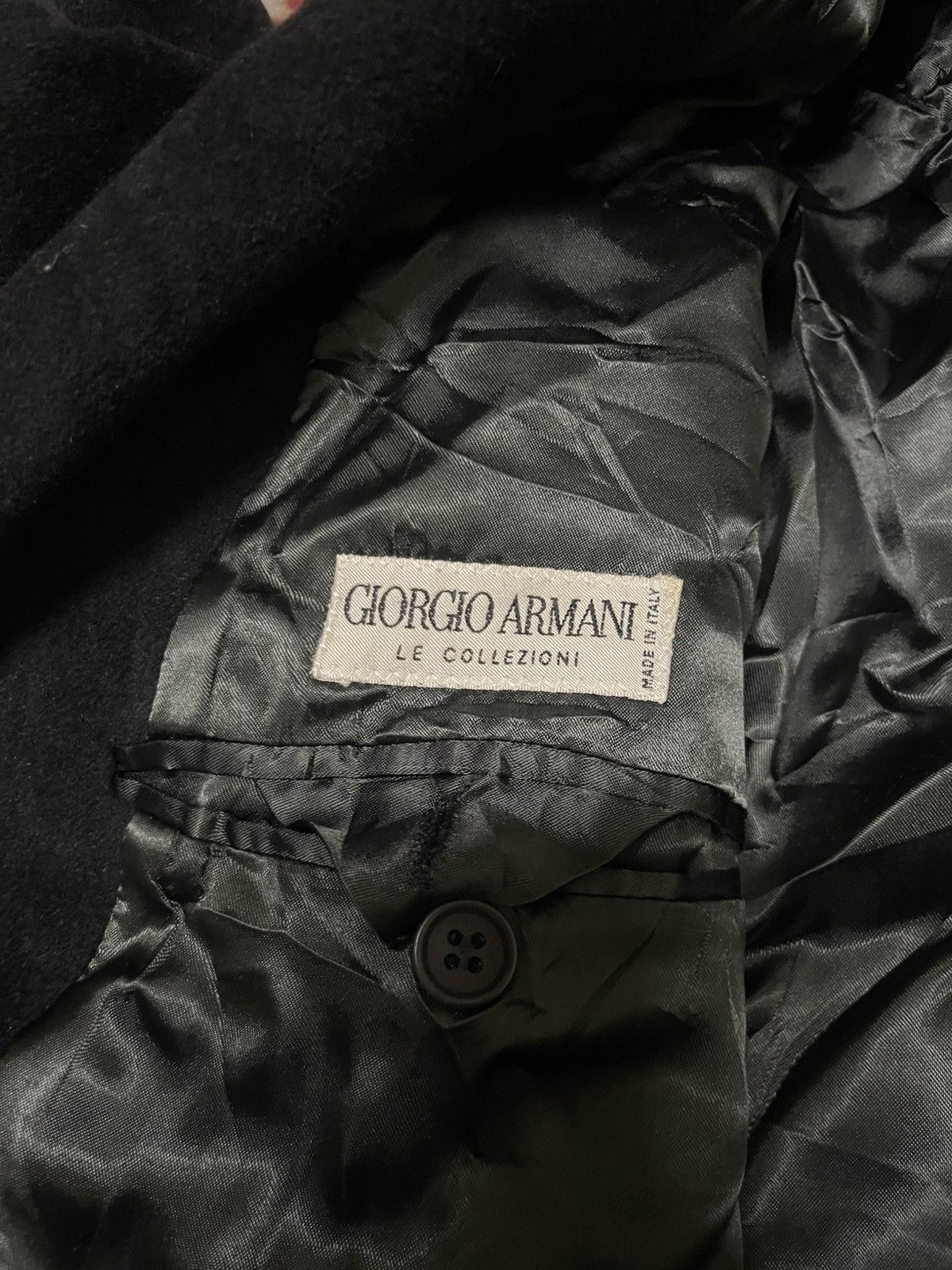 Giorgio Armani Vintage 80s Giorgio Armani Wool Cashgora Coat made in Italy Size US L / EU 52-54 / 3 - 13 Thumbnail