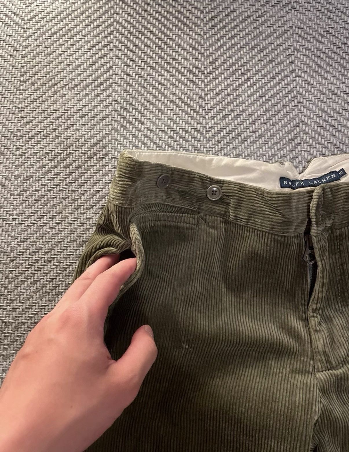 Ralph Lauren Ralph Lauren Olive Green Corduroy Trousers K24 Size US 36 / EU 52 - 5 Thumbnail