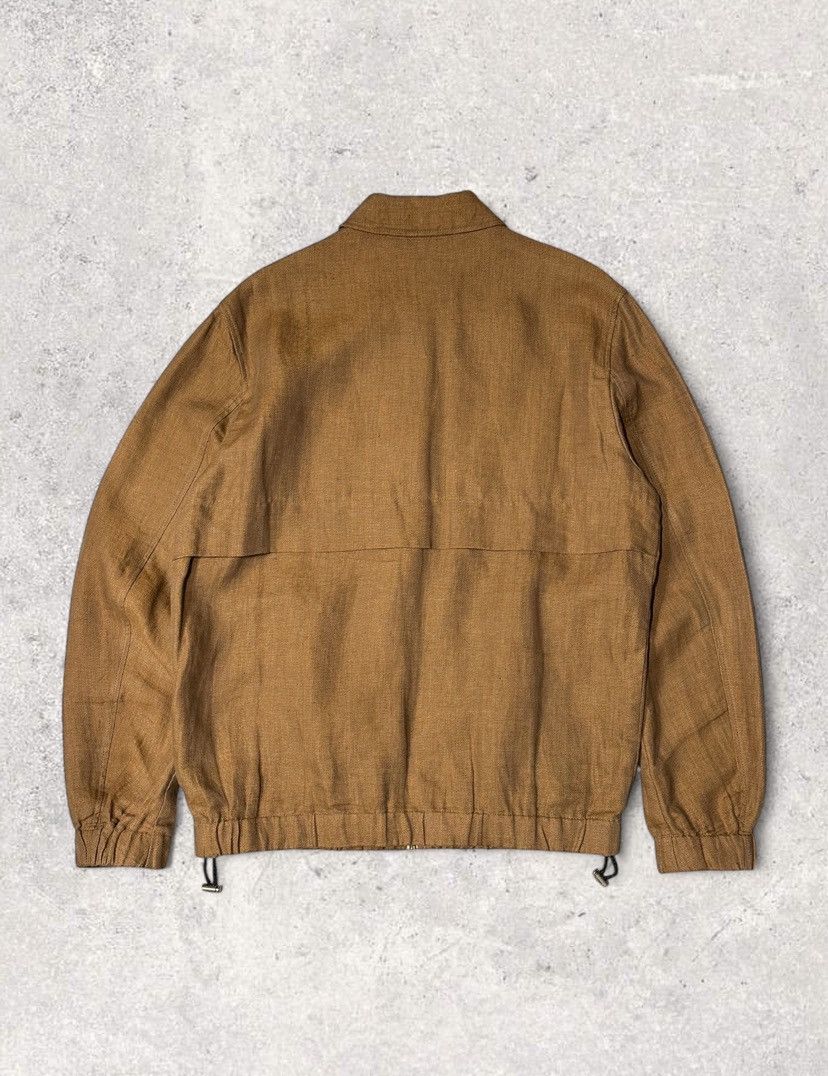 Japanese Brand linen work collared jacket Size US L / EU 52-54 / 3 - 5 Thumbnail