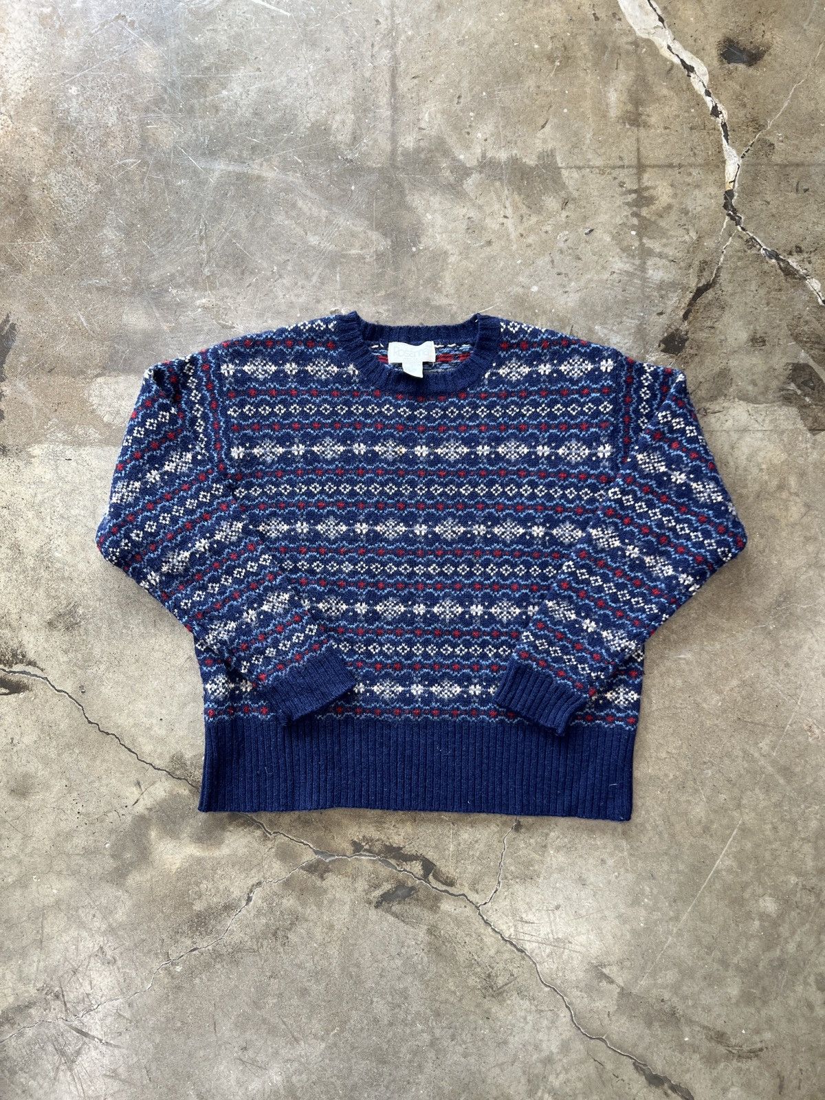 Vintage Vintage 80s Pattern Knit Sweater Sz. Small Size US S / EU 44-46 / 1 - 2 Thumbnail