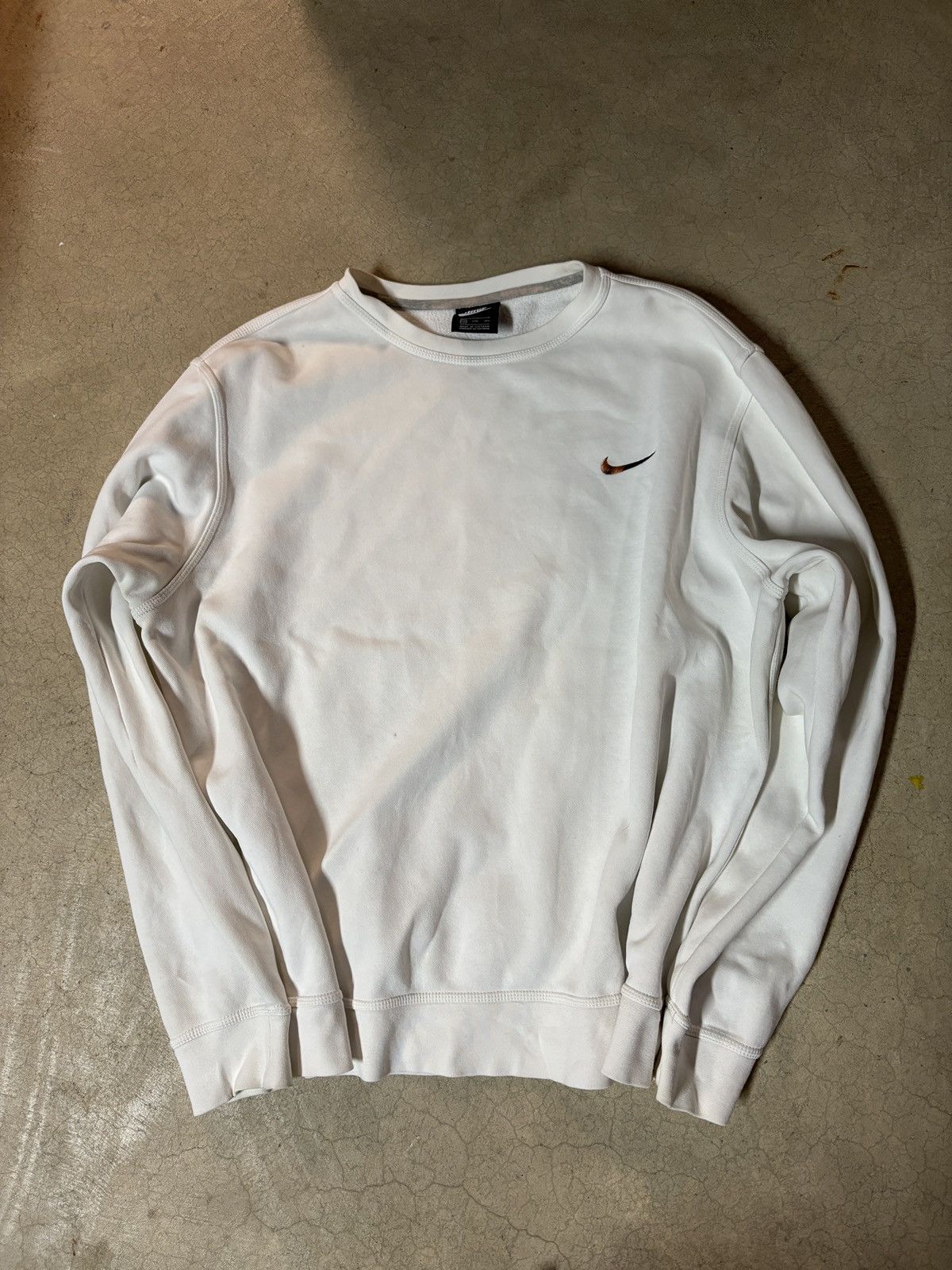 Nike Nike Y2K Crewneck Sweatshirt White Size XXL Size US XXL / EU 58 / 5 - 1 Thumbnail