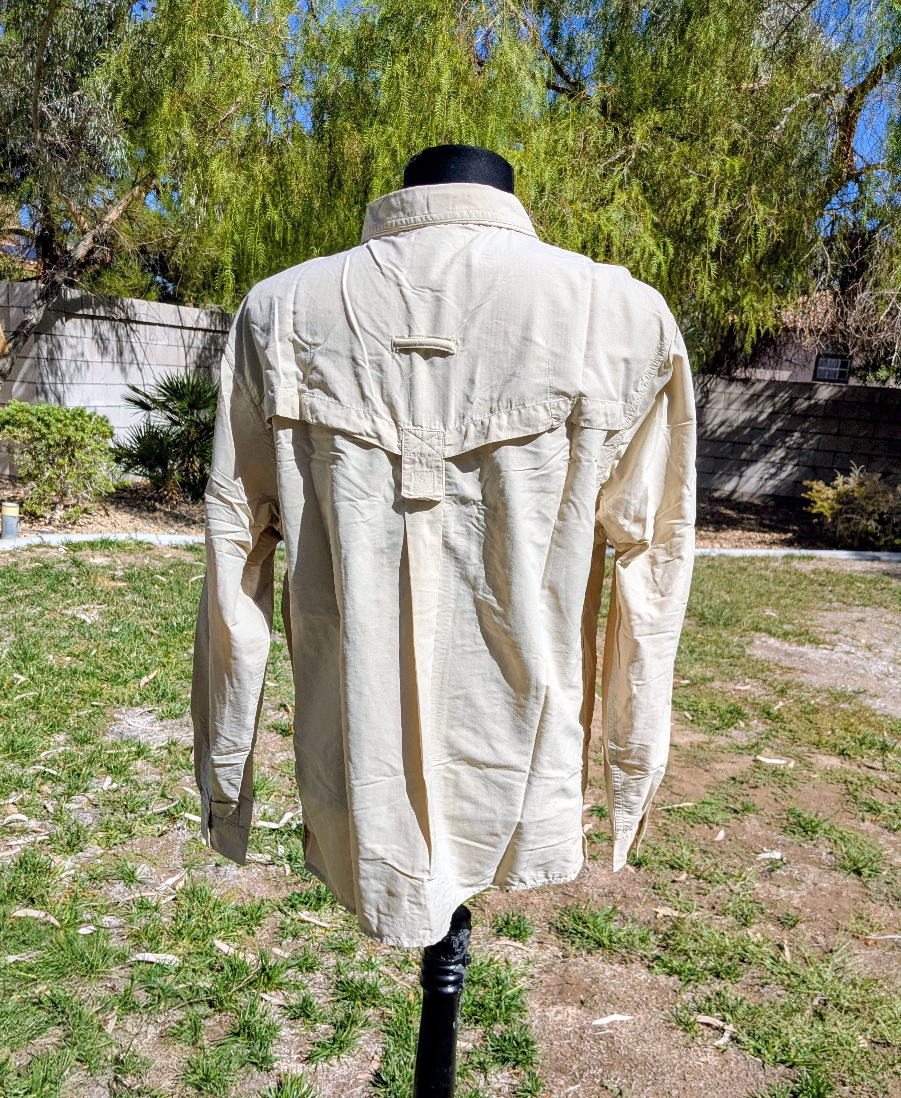 Other EXOFFICIO Fishing Khaki Long Sleeve Roll Tab Button Shirt Size US S / EU 44-46 / 1 - 4 Thumbnail