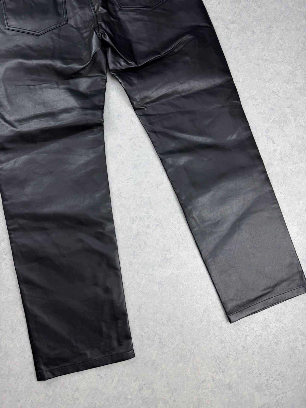 Han Kjobenhavn Han Kjobenhavn Faux Leather Tapered Zip Trousers Pants 52 Size US 34 / EU 50 - 7 Thumbnail