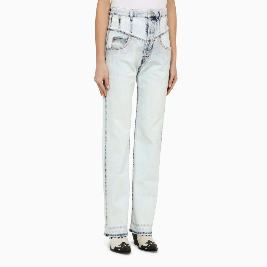 Isabel Marant o1d2blof0824 Denim Jeans in Light Blue Size 28" / US 6 / IT 42 - 3 Thumbnail