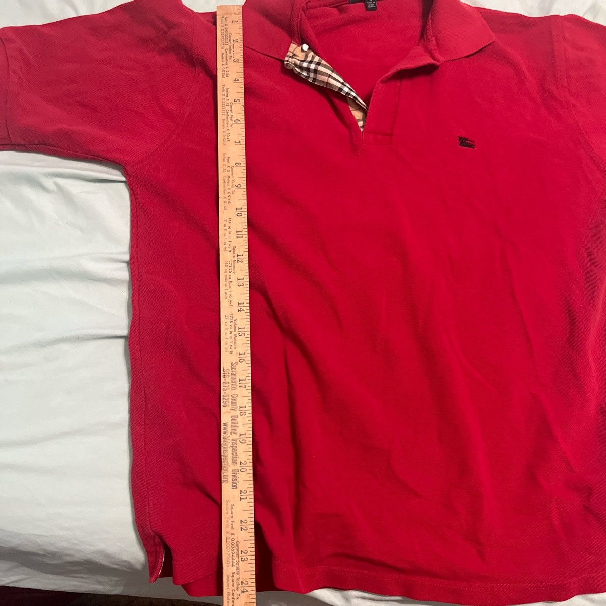 Burberry Red Burberry London polo shirt Size US S / EU 44-46 / 1 - 9 Thumbnail
