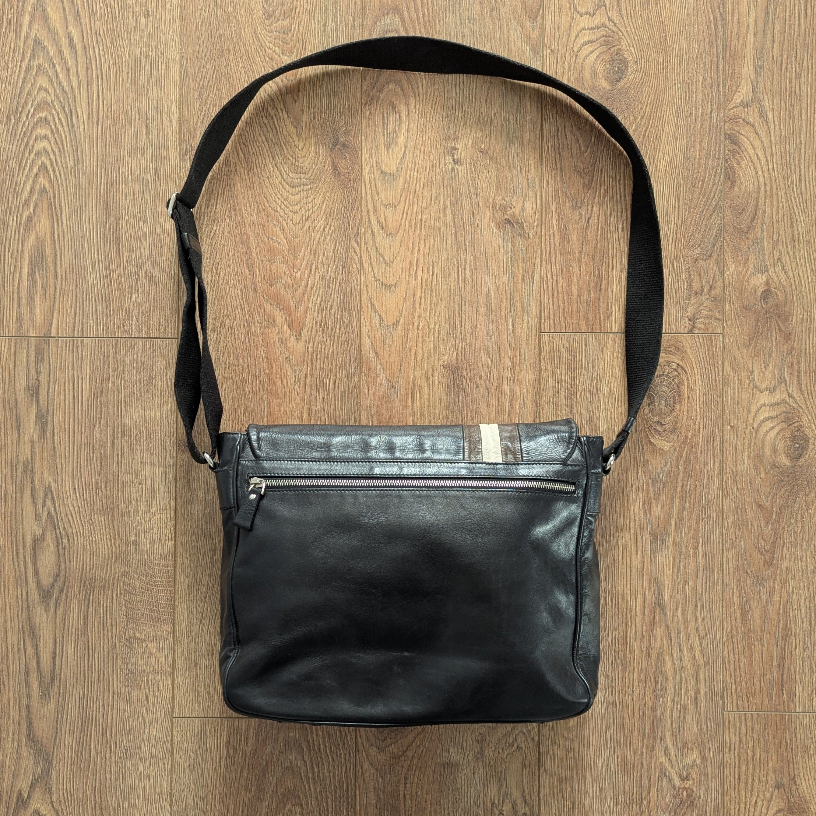 Bally × Leather Bally Crossbody Leather Messenger Bag Made In Italy Luxury Size ONE SIZE - 13 Thumbnail