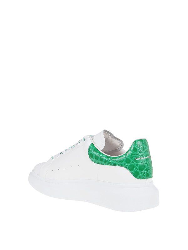 Alexander McQueen o1w1db10725 Oversized Runner in White Size US 7 / EU 40 - 3 Thumbnail