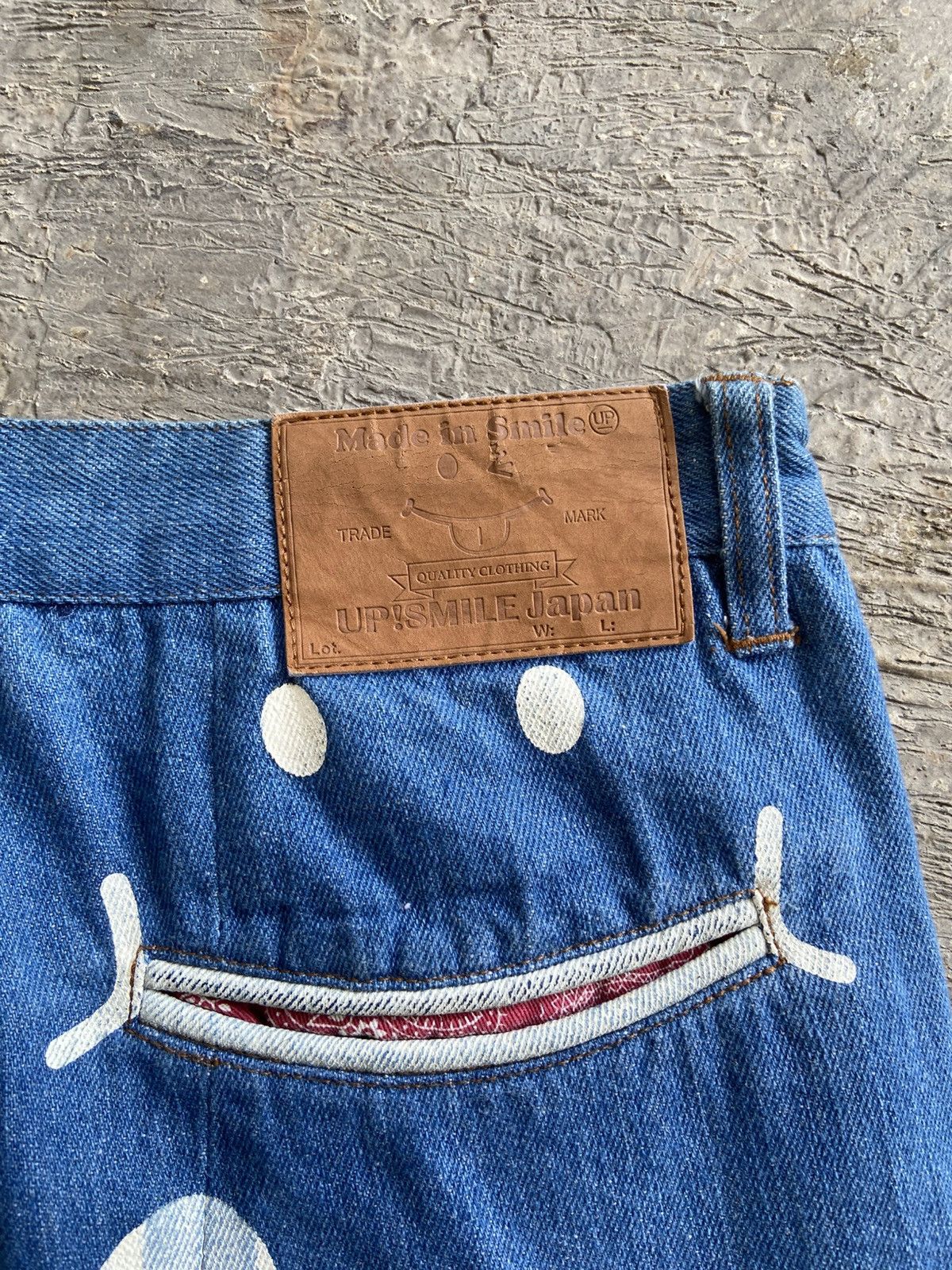 Japanese Brand 2000s Up Smile RHP - Japan Denim Cell Pocket Pants Size 31" - 13 Thumbnail