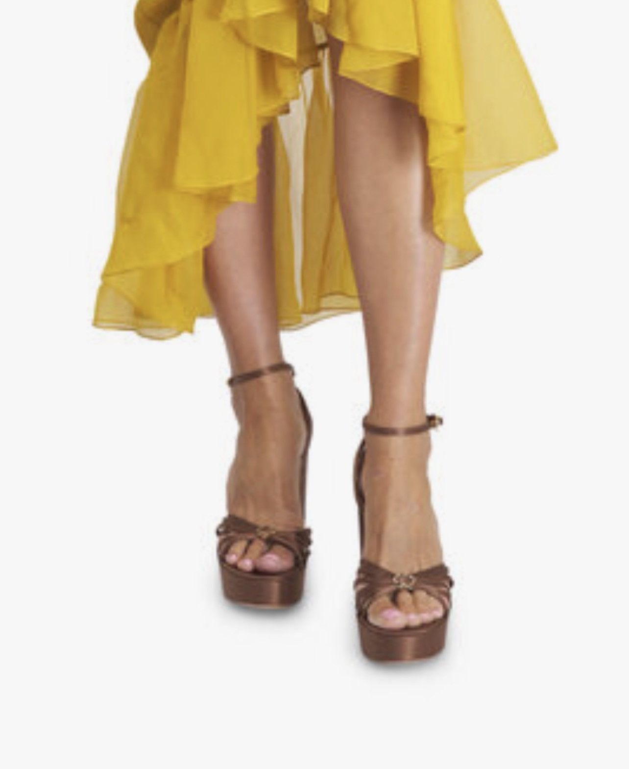 Gianvito Rossi GIANVITO ROSSI Crepe Ankle-Strap Platform Sandals size 36.5 Size US 6.5 / IT 36.5 - 4 Thumbnail