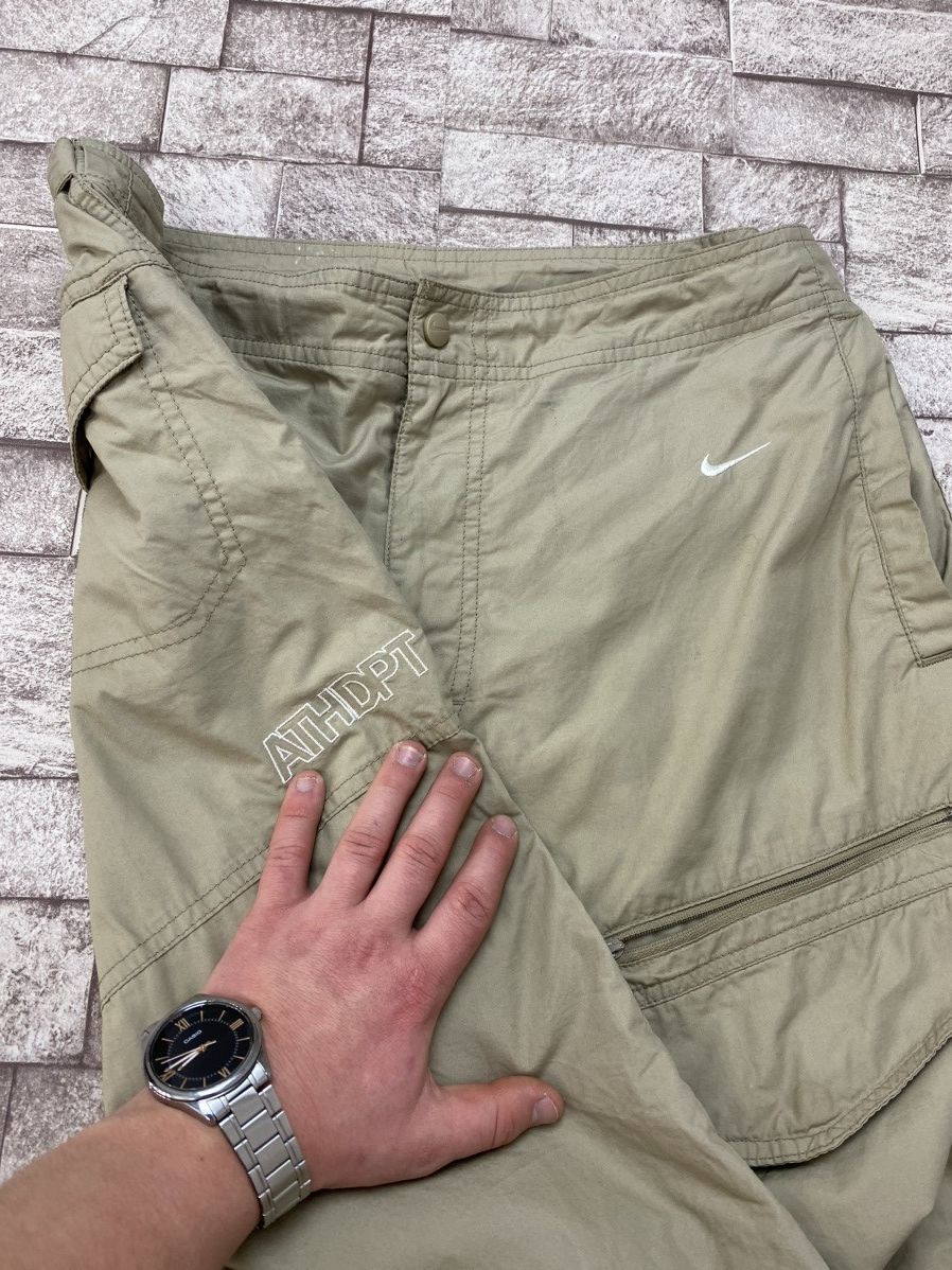 Nike × Vintage Vintage Nike Cargo Y2k Beige ATHLETIC Dept ATHDPT L Size US 36 / EU 52 - 16 Thumbnail