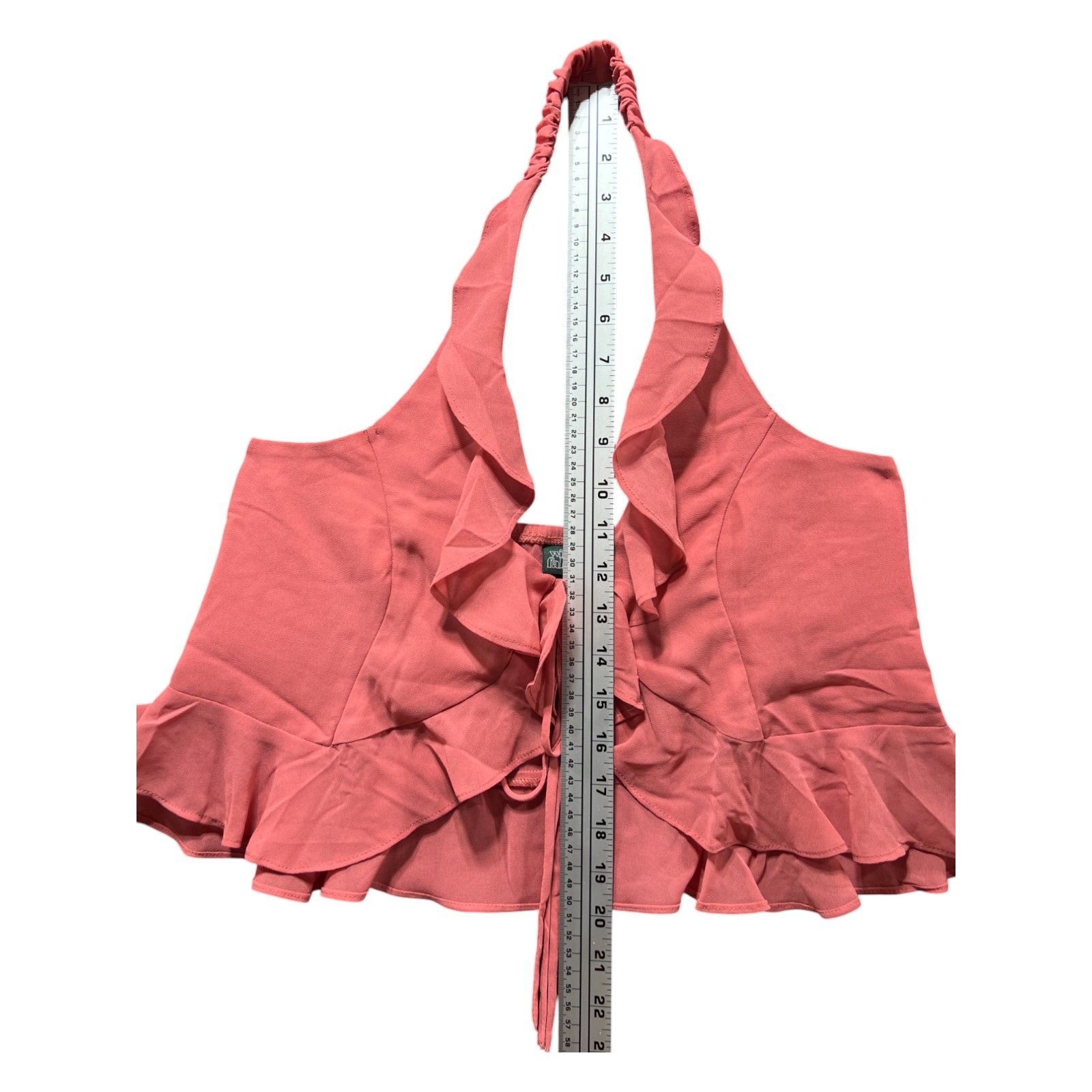 Other Wild Fable - Women's Ruffle Chiffon Flyaway Halter Top - Sal Size M / US 6-8 / IT 42-44 - 8 Thumbnail