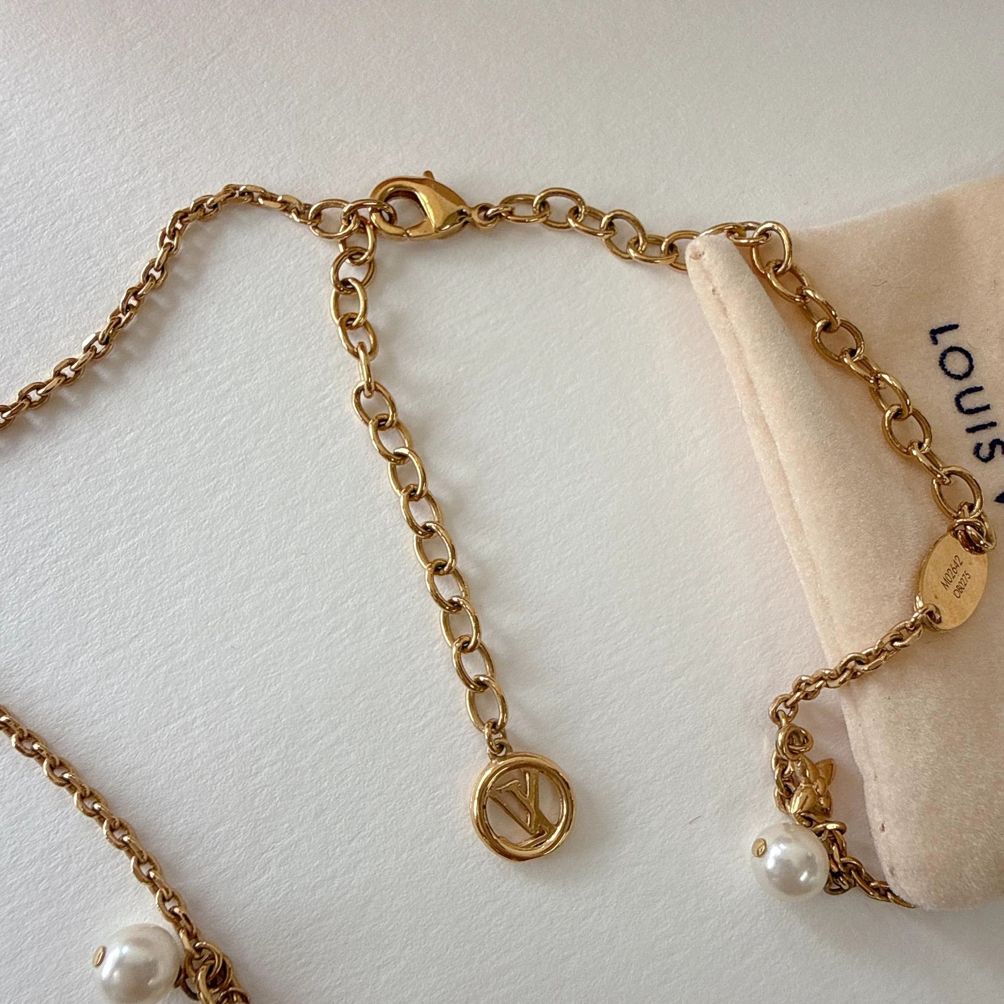Louis Vuitton LV Double - Layer Pearl Necklace 0257 Size ONE SIZE - 6 Thumbnail
